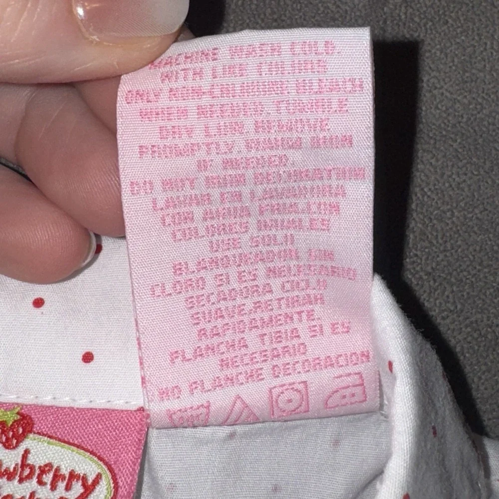 Vintage Y2K Strawberry Shortcake Set 24M Pants & Shirt Toddler Outfit